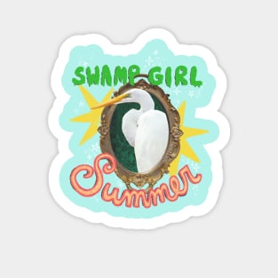 Swamp Girl Summer - Egret Sticker